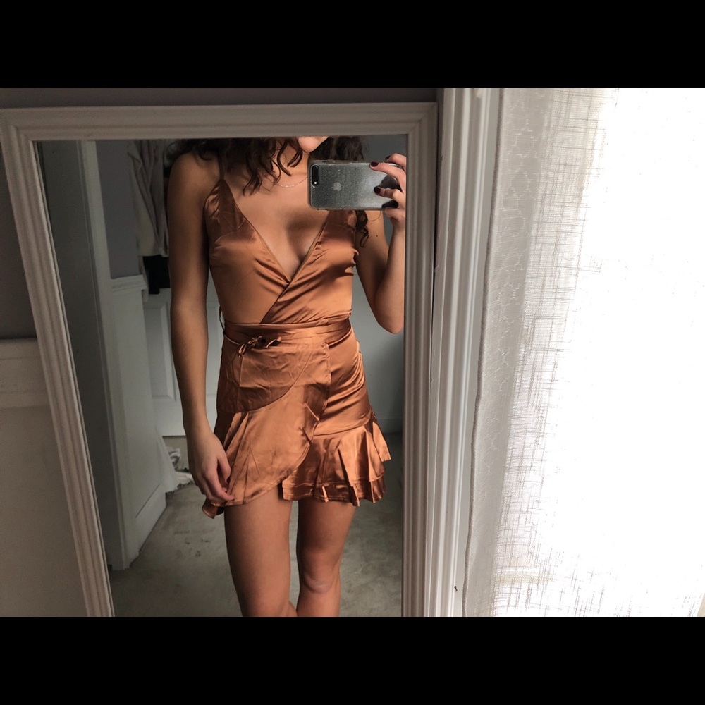 copper dress
